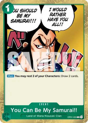 You Can Be My Samurai!! OP01-055 · P1