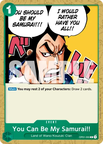 You Can Be My Samurai!! OP01-055 · R1