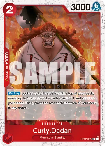Curly.Dadan OP02-005 · P1