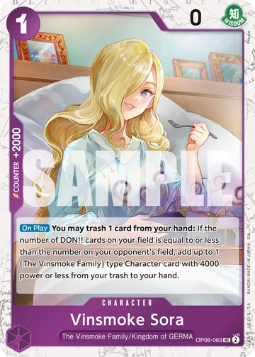 Vinsmoke Sora OP06-063 · P1