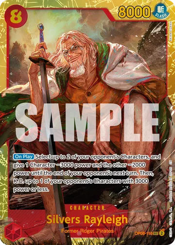 Silvers Rayleigh OP08-118 · R1, carta de One Piece de One Piece Card the Best vol.2