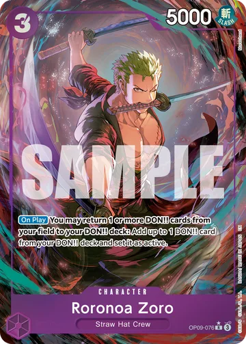 Roronoa Zoro OP09-076 · P2