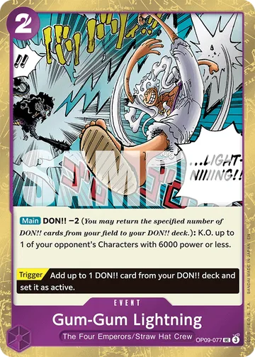 Gum-Gum Lightning OP09-077 · P1