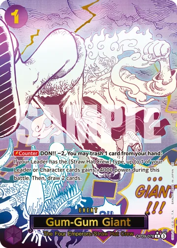 Gum-Gum Giant OP09-078 · P2