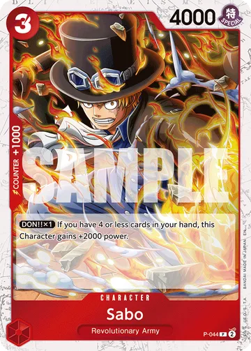 Sabo P-044, carta de One Piece de One Piece Card the Best vol.2