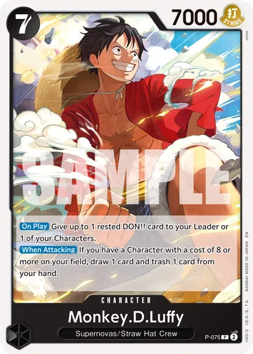 Monkey.D.Luffy P-075 · R1