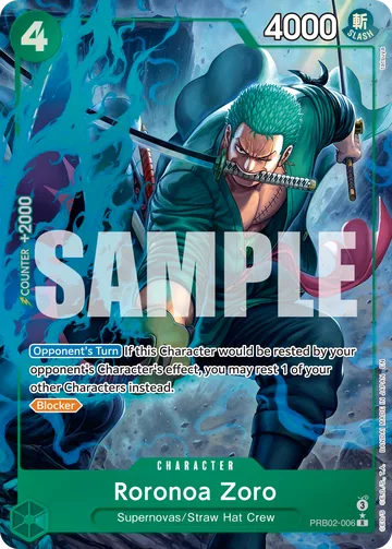 Roronoa Zoro PRB02-006 · P1