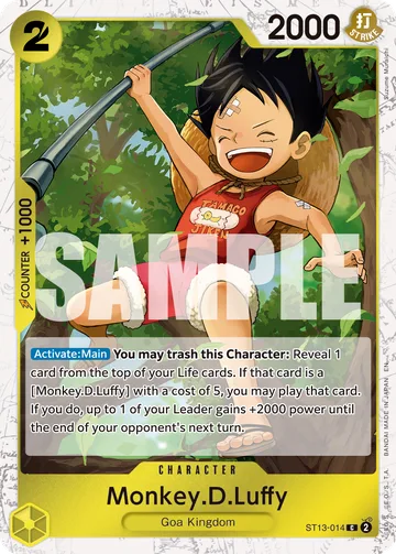 Monkey.D.Luffy ST13-014 · P2