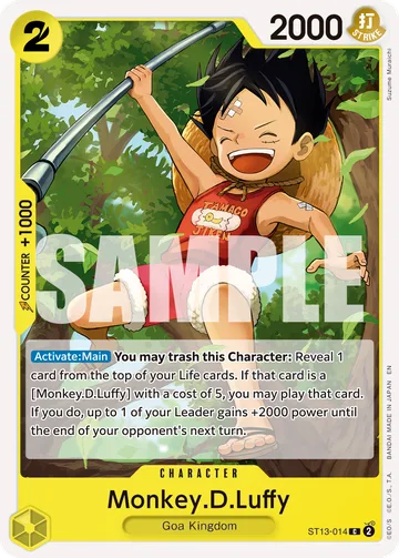 Monkey.D.Luffy ST13-014 · R1