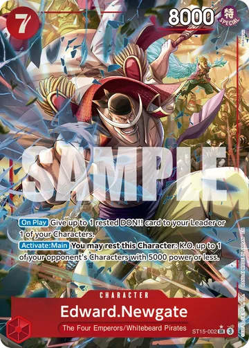 Edward.Newgate ST15-002 · P2, carta de One Piece de One Piece Card the Best vol.2