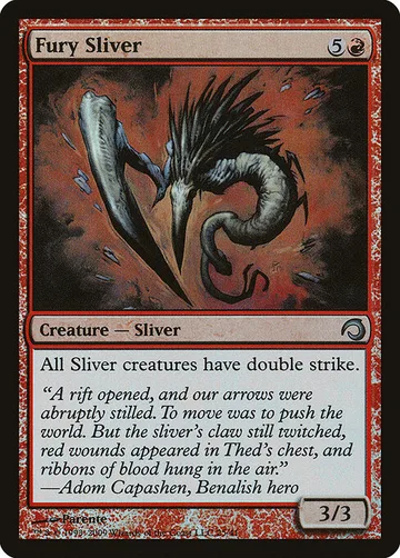 Fury Sliver 25, carta de Magic: The Gathering de Premium Deck Series: Slivers
