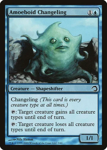 Amoeboid Changeling 3, carta de Magic: The Gathering de Premium Deck Series: Slivers