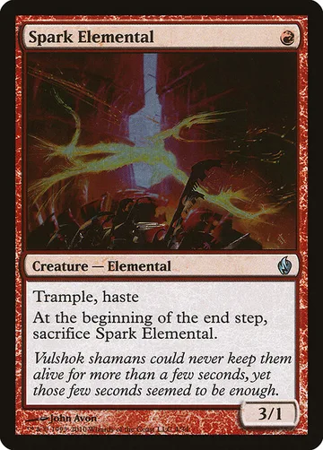 Spark Elemental 4, carta de Magic: The Gathering de Premium Deck Series: Fire and Lightning