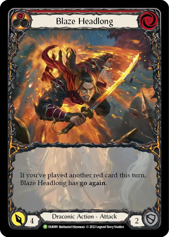 Blaze Headlong (Red) FAB089