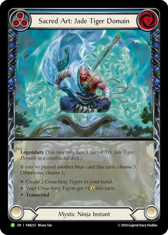 Sacred Art: Jade Tiger Domain (Blue)