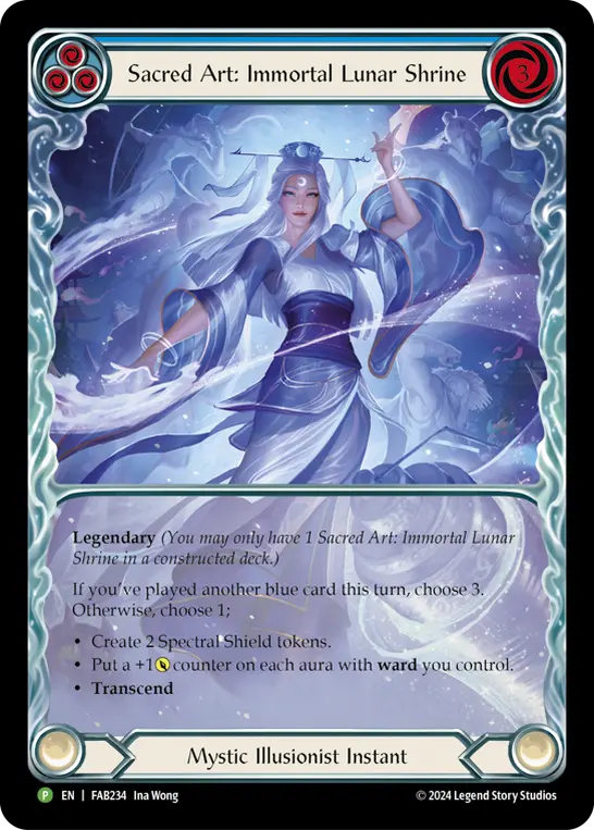 Sacred Art: Immortal Lunar Shrine (Blue)