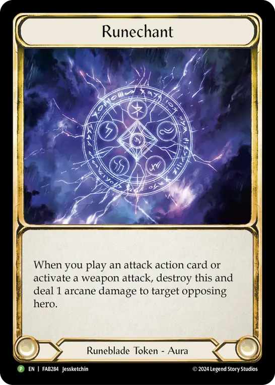 Runechant FAB284, carta de Flesh and Blood de Promos