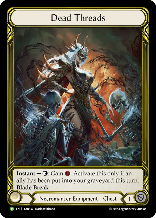 Dead Threads FAB337, carta de Flesh and Blood de Promos