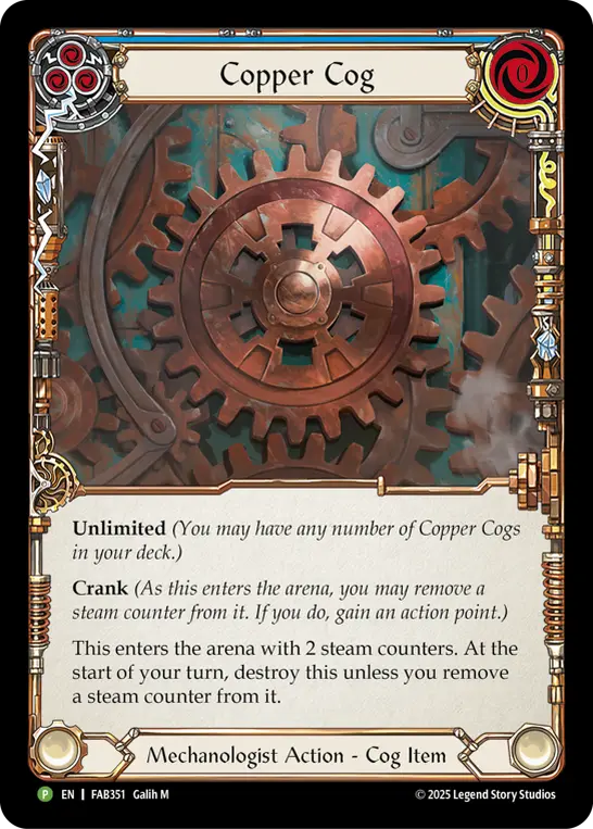 Copper Cog (Blue)