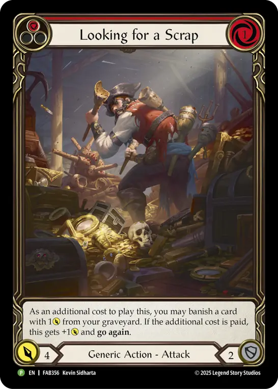 Looking for a Scrap (Red)