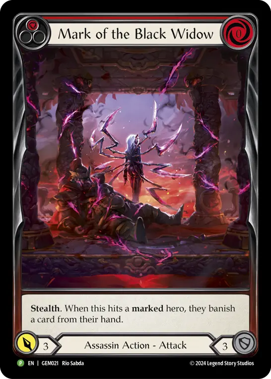 Mark of the Black Widow (Red) GEM021
