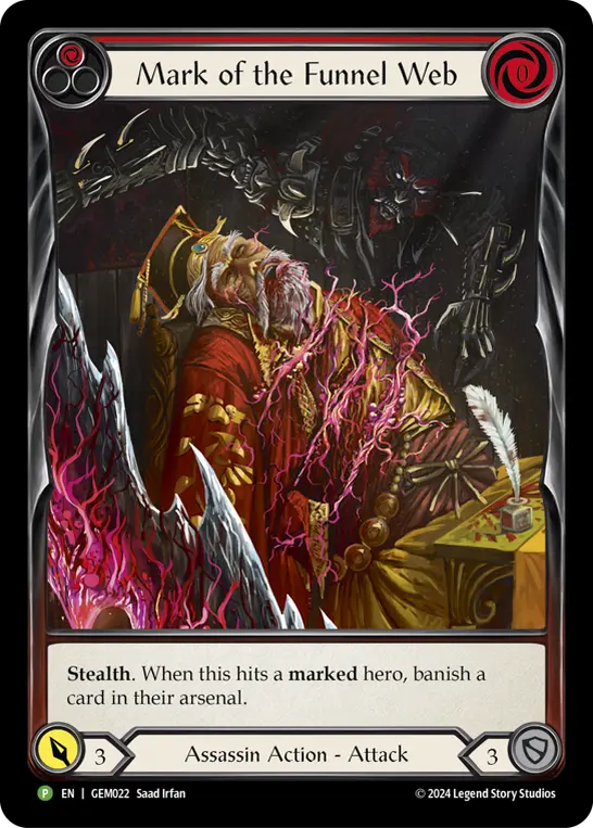 Mark of the Funnel Web (Red) GEM022