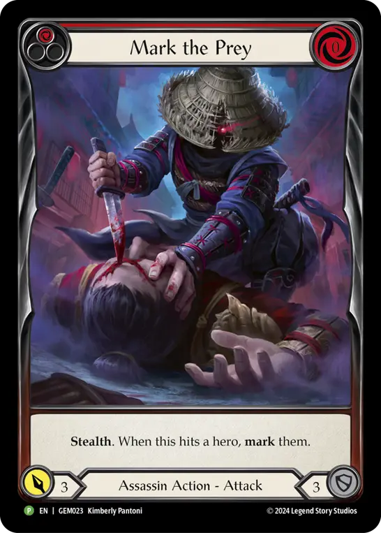 Mark the Prey (Red) GEM023
