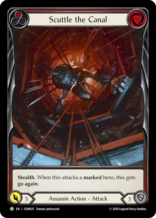 Scuttle the Canal (Red) GEM025