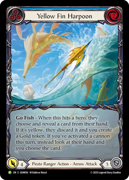 Yellow Fin Harpoon (Blue)