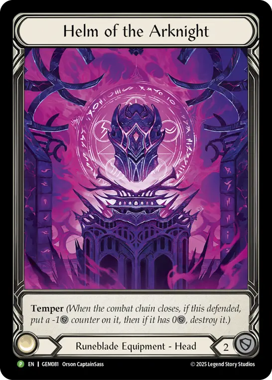 Helm of the Arknight GEM081