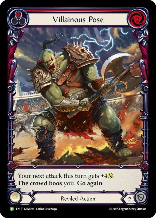 Villainous Pose (Red)