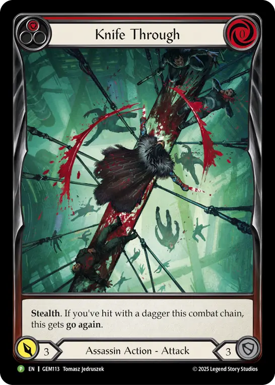 Knife Through (Red)