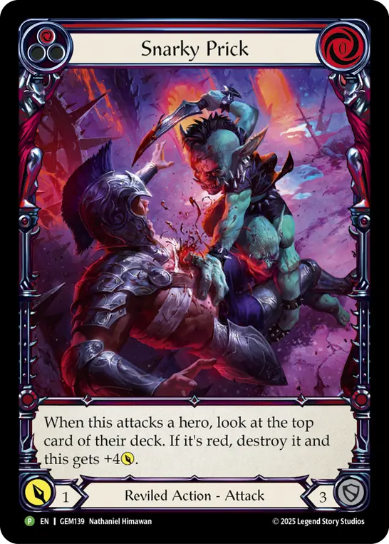 Snarky Prick (Red) GEM139