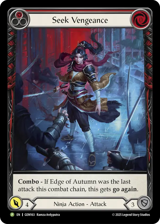 Seek Vengeance (Red) GEM163