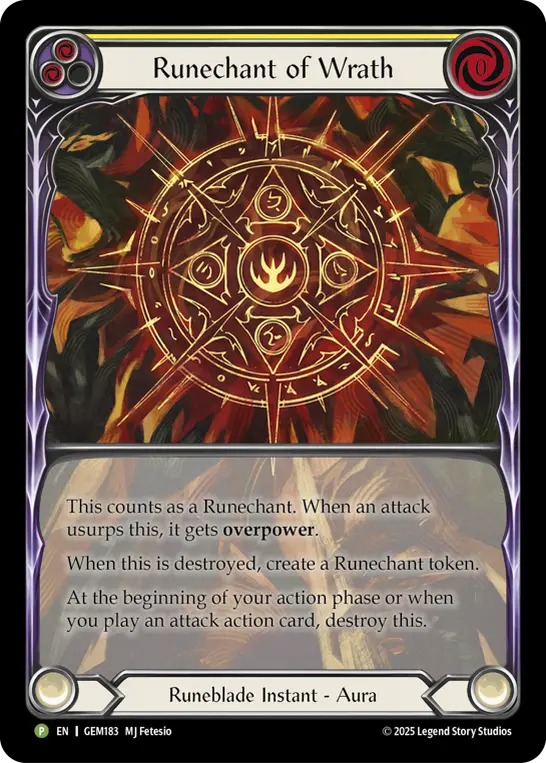 Runechant of Wrath (Yellow) GEM183