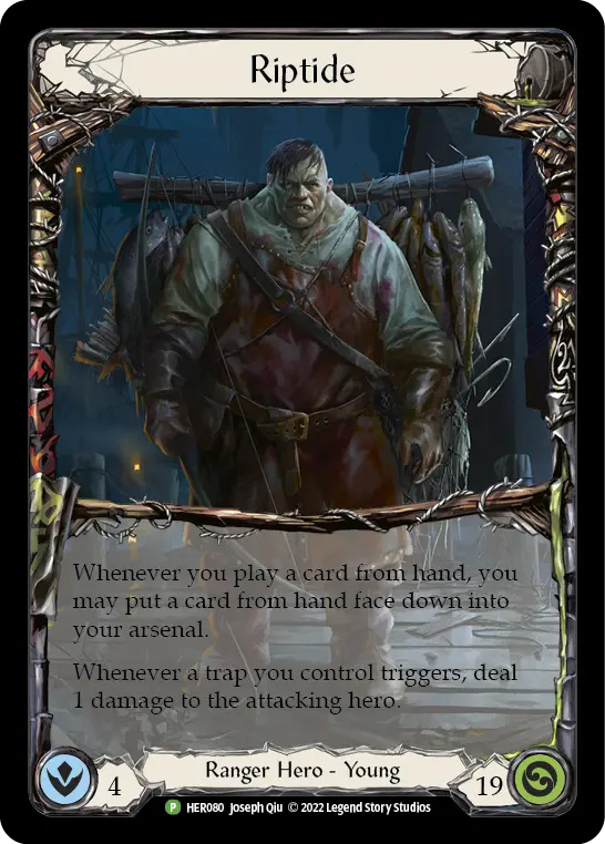 Riptide HER080, carta de Flesh and Blood de Hero Card Promos
