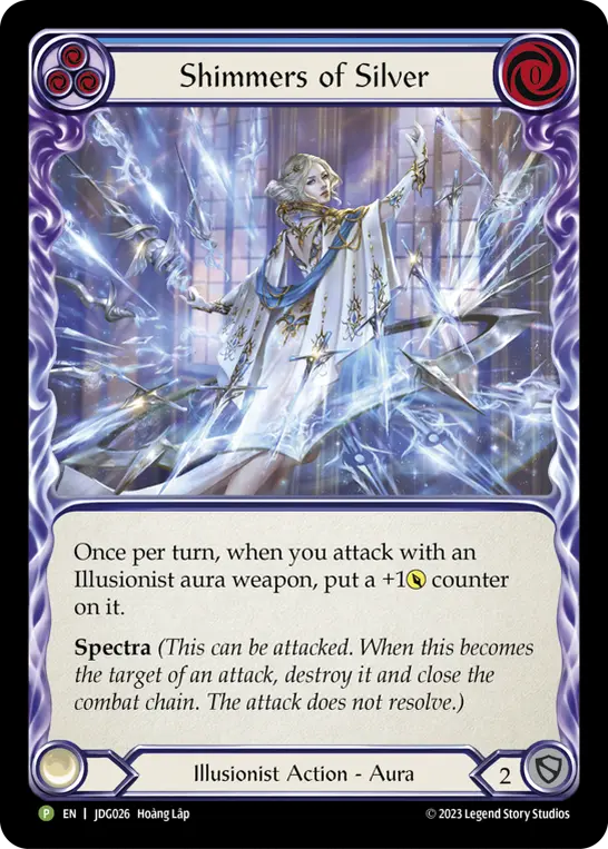 Shimmers of Silver (Blue) JDG026