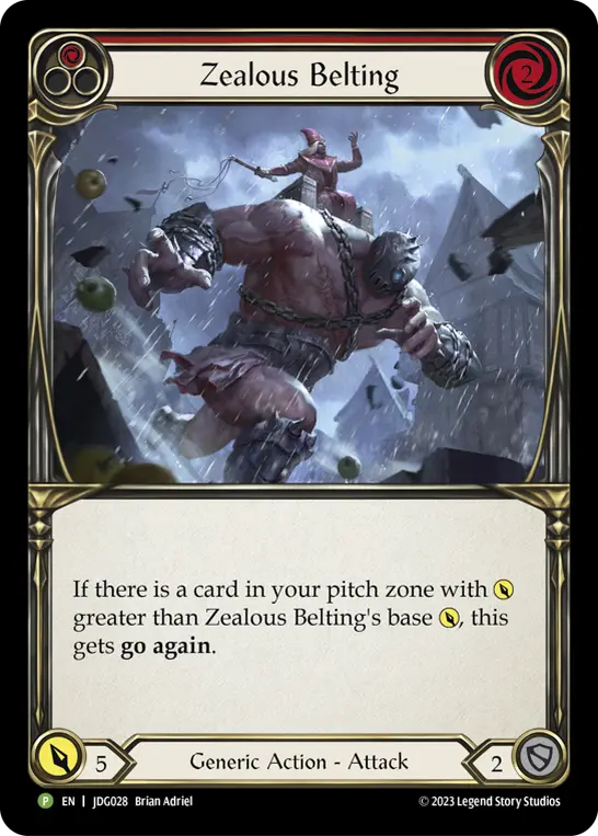 Zealous Belting (Red) JDG028