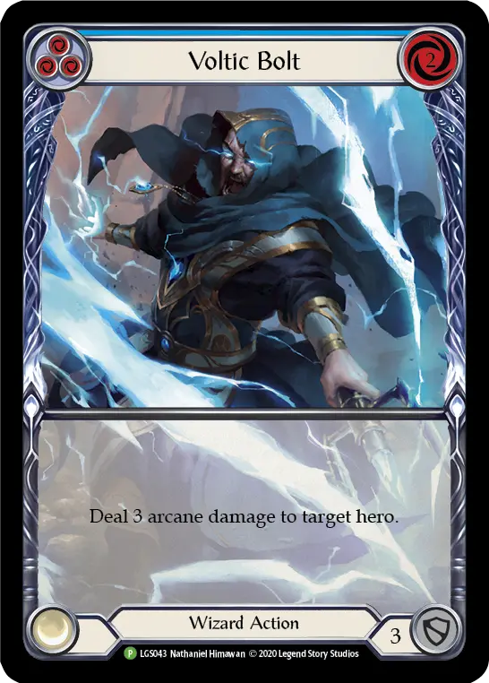 Voltic Bolt (Blue) LGS043, carta de Flesh and Blood de Local Game Store Promos