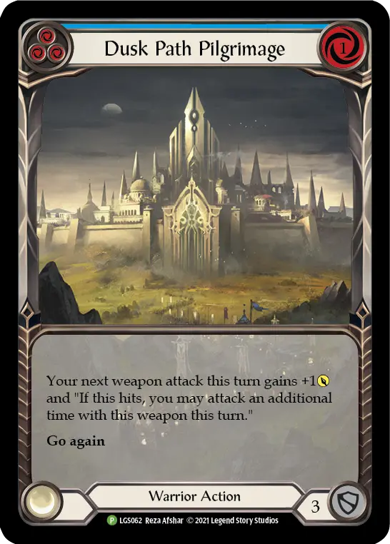 Dusk Path Pilgrimage (Blue) LGS062, carta de Flesh and Blood de Local Game Store Promos