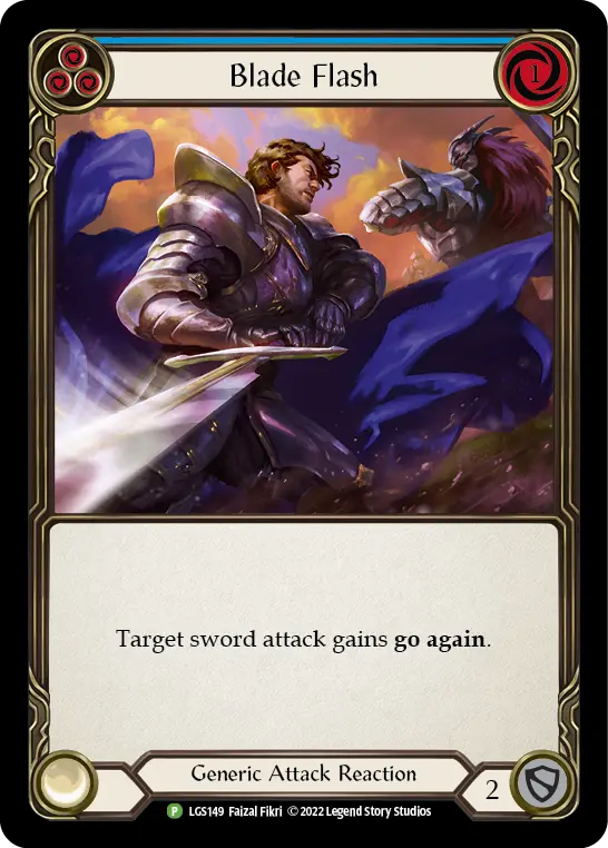 Blade Flash (Blue) LGS149, carta de Flesh and Blood de Local Game Store Promos