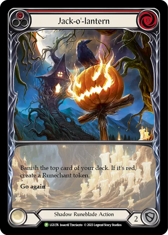 Jack-o'-lantern (Red) LGS176, carta de Flesh and Blood de Local Game Store Promos