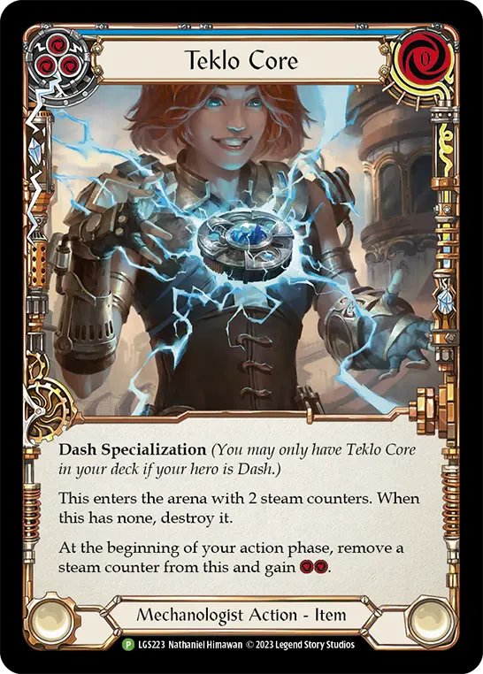 Teklo Core (Blue) LGS223, carta de Flesh and Blood de Local Game Store Promos