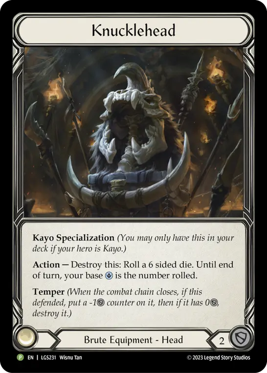 Knucklehead LGS231, carta de Flesh and Blood de Local Game Store Promos