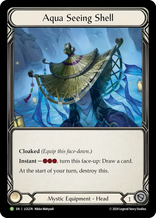 Aqua Seeing Shell LGS274, carta de Flesh and Blood de Local Game Store Promos