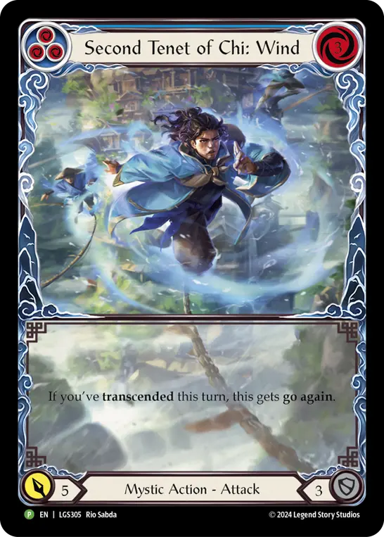 Second Tenet of Chi: Wind (Blue)