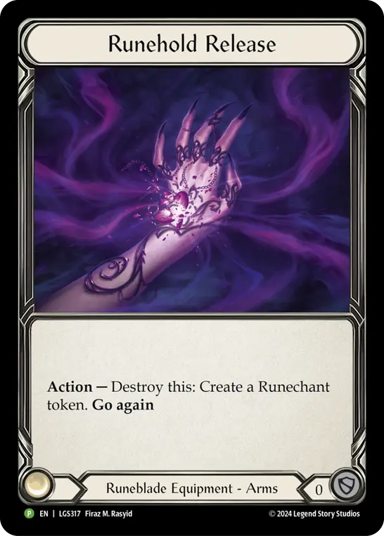 Runehold Release LGS317, carta de Flesh and Blood de Local Game Store Promos