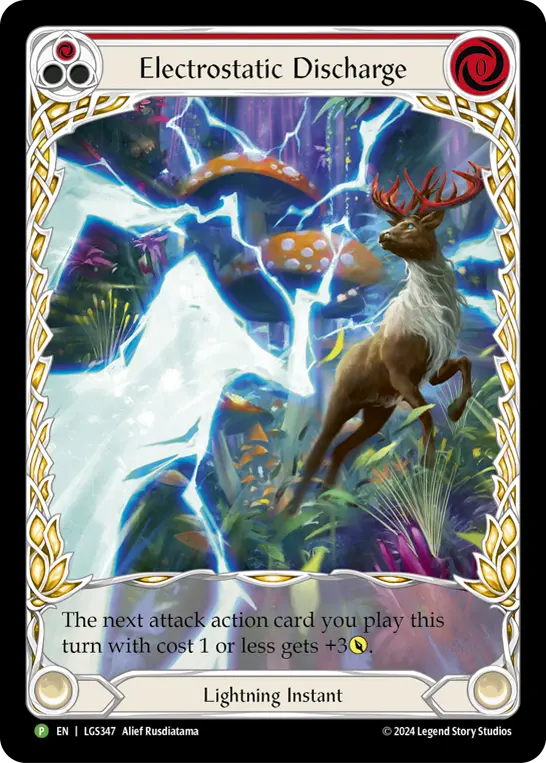 Electrostatic Discharge (Red) LGS347, carta de Flesh and Blood de Local Game Store Promos