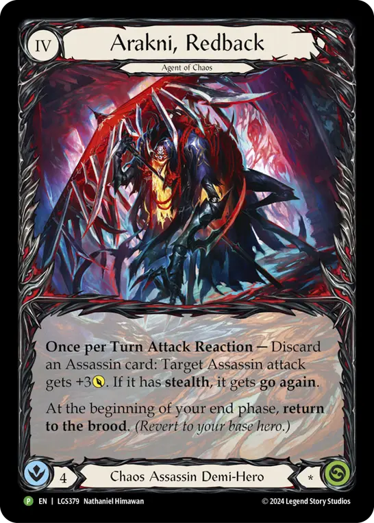 Arakni, Redback LGS379, carta de Flesh and Blood de Local Game Store Promos