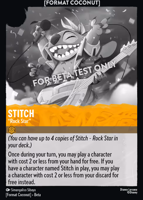 Stitch - "Rock Star" 3/24